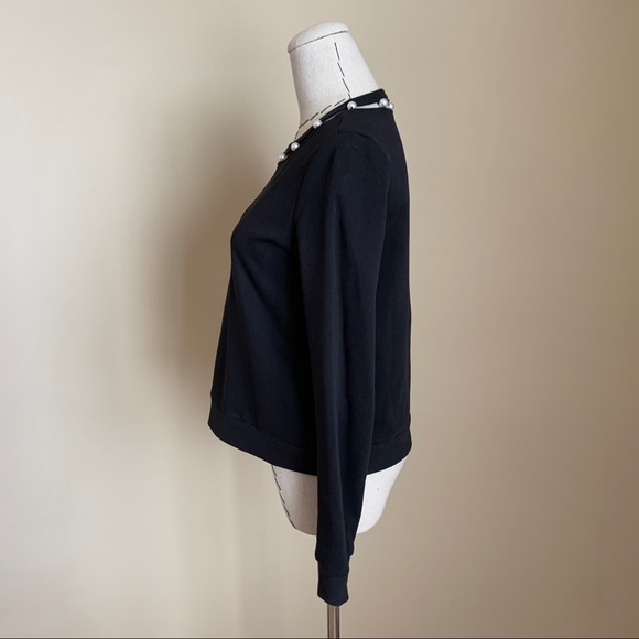 Closet clean out! Rebecca Minkoff Open Neckline Pearl Sweatshirt XS - Picture 9 of 11